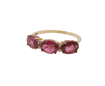 Preview: Restposten Ring Damen Turmalin Zirkon Ring 585 - 14 Karat Gold RW 18,0 Preview: Restposten Ring Damen Turmalin Zirkon Ring 585 - 14 Karat Gold RW 18,0