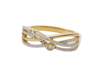 Preview: Damen Ring 585 Gelbgold 8 Brillanten 0,25 ct. lupenrein RW 18,0 mm Preview: Damen Ring 585 Gelbgold 8 Brillanten 0,25 ct. lupenrein RW 18,0 mm
