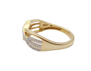Preview: Damen Ring 585 Gelbgold 8 Brillanten 0,25 ct. lupenrein RW 18,0 mm Preview: Damen Ring 585 Gelbgold 8 Brillanten 0,25 ct. lupenrein RW 18,0 mm