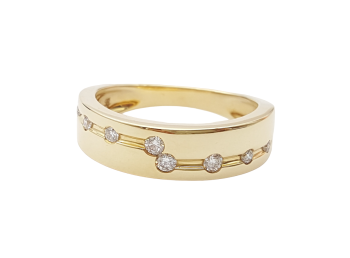 Preview: Damen Ring 585 Gelbgold 8 Brillanten 0,20 ct. lupenrein RW 18,0 mm Preview: Damen Ring 585 Gelbgold 8 Brillanten 0,20 ct. lupenrein RW 18,0 mm