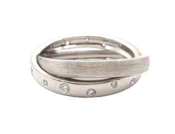 Preview: Damen Ring 950 Platin 12 Brillanten 2 in1 Optik  0,52 ct. 58 - 18,2 mm Preview: Damen Ring 950 Platin 12 Brillanten 2 in1 Optik  0,52 ct. 58 - 18,2 mm