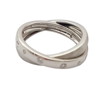 Preview: Damen Ring 950 Platin 12 Brillanten 2 in1 Optik  0,52 ct. 58 - 18,2 mm Preview: Damen Ring 950 Platin 12 Brillanten 2 in1 Optik  0,52 ct. 58 - 18,2 mm