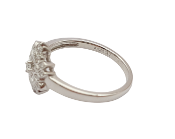 Preview: Damen Cocktail Ring 950 Platin 25 weiße SI Brillanten  0,20 ct. 57 - 18,0 mm Preview: Damen Cocktail Ring 950 Platin 25 weiße SI Brillanten  0,20 ct. 57 - 18,0 mm
