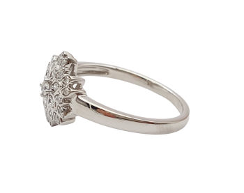 Preview: Damen Cocktail Ring 950 Platin 25 weiße SI Brillanten  0,20 ct. 57 - 18,0 mm Preview: Damen Cocktail Ring 950 Platin 25 weiße SI Brillanten  0,20 ct. 57 - 18,0 mm
