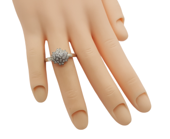 Preview: Damen Cocktail Ring 950 Platin 25 weiße SI Brillanten  0,20 ct. 57 - 18,0 mm Preview: Damen Cocktail Ring 950 Platin 25 weiße SI Brillanten  0,20 ct. 57 - 18,0 mm