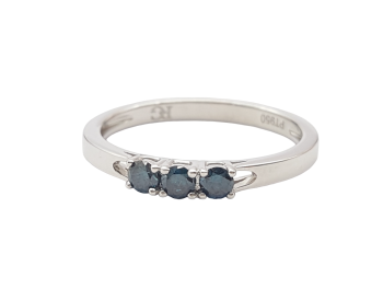 Preview: Damen Ring 950 Platin  3 blaue SI Brillanten  0,25 ct. 57 - 18,0 mm Preview: Damen Ring 950 Platin  3 blaue SI Brillanten  0,25 ct. 57 - 18,0 mm