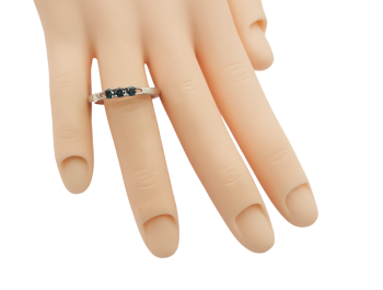 Preview: Damen Ring 950 Platin  3 blaue SI Brillanten  0,25 ct. 57 - 18,0 mm Preview: Damen Ring 950 Platin  3 blaue SI Brillanten  0,25 ct. 57 - 18,0 mm