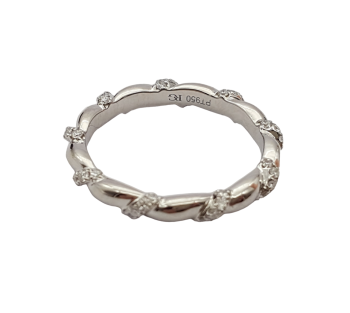 Preview: Damen Ring 950 Platin 45 SI Brillanten  0,35 ct. 57 - 18,0 mm Preview: Damen Ring 950 Platin 45 SI Brillanten  0,35 ct. 57 - 18,0 mm