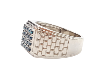Preview: 950 Platin Ring 16 blaue SI Brillanten zusa.0,54 ct. 57 - 18,0 mm Preview: 950 Platin Ring 16 blaue SI Brillanten zusa.0,54 ct. 57 - 18,0 mm