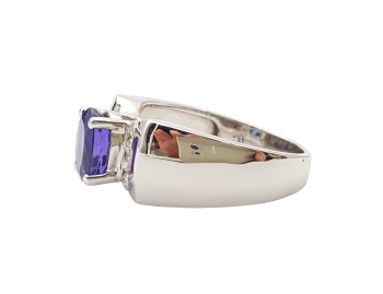 Preview: Ring 950 Platin AAAA Tansanit & Brillanten 1,60 ct. 57 - 18,0 mm Preview: Ring 950 Platin AAAA Tansanit & Brillanten 1,60 ct. 57 - 18,0 mm