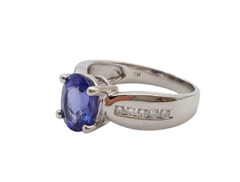 Preview: Ring 950 Platin AAAA Tansanit & Brillanten 2,20 ct. 57 - 18,0 m4 Preview: Ring 950 Platin AAAA Tansanit & Brillanten 2,20 ct. 57 - 18,0 m4