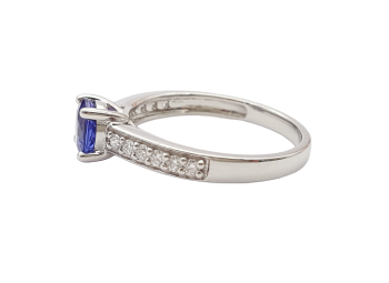 Preview: Ring 950 Platin AAAA Tansanit & Brillanten 1,16 ct. 57 - 18,0 mm Preview: Ring 950 Platin AAAA Tansanit & Brillanten 1,16 ct. 57 - 18,0 mm