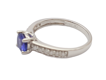 Preview: Ring 950 Platin AAAA Tansanit & Brillanten 1,16 ct. 57 - 18,0 mm Preview: Ring 950 Platin AAAA Tansanit & Brillanten 1,16 ct. 57 - 18,0 mm