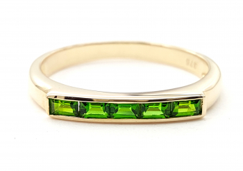 Preview: 9 Karat Damen Vorsteck Ring 5 x Chromdiopsid 0,40 ct. 375 Gold 53 - 17,0 mm Preview: 9 Karat Damen Vorsteck Ring 5 x Chromdiopsid 0,40 ct. 375 Gold 53 - 17,0 mm
