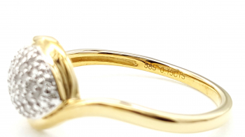 Preview: 14 Karat Damen Diamant 585 Gold 37 Diamanten 0,15 ct. 63 - 20,0 mm Preview: 14 Karat Damen Diamant 585 Gold 37 Diamanten 0,15 ct. 63 - 20,0 mm