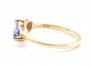 Preview: Ring 9 Karat AA Tansanit und 14 x Zirkon 375 Gold 0,88 ct. 57 - 18,0 mm Ø Preview: Ring 9 Karat AA Tansanit und 14 x Zirkon 375 Gold 0,88 ct. 57 - 18,0 mm Ø