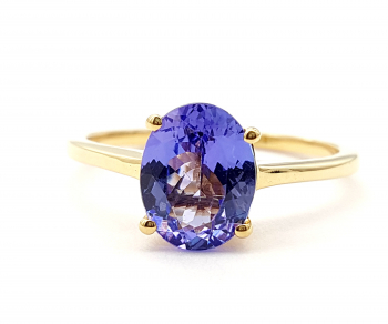 Preview: 18 Karat Damen Ring AAA Tansanit Solitär 750 Gold 57 - 18,0 mm 1,51 ct. Preview: 18 Karat Damen Ring AAA Tansanit Solitär 750 Gold 57 - 18,0 mm 1,51 ct.