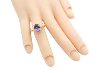 Preview: 18 Karat Damen Ring AAA Tansanit Solitär 750 Gold 57 - 18,0 mm 1,51 ct. Preview: 18 Karat Damen Ring AAA Tansanit Solitär 750 Gold 57 - 18,0 mm 1,51 ct.