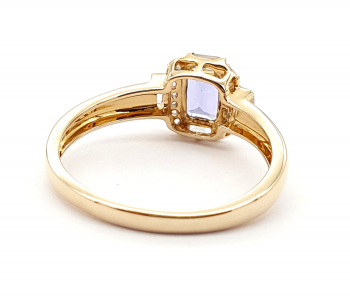 Preview: Harry Ivens Ring AA Tansanit & Weisstopas 1,45 ct. 375 Gelbgold 66 - 21,0 mm Preview: Harry Ivens Ring AA Tansanit & Weisstopas 1,45 ct. 375 Gelbgold 66 - 21,0 mm