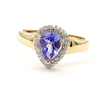 Preview: Harry Ivens AAA Tansanit Ring 48 Diamanten 1,12 ct. 585 Gelbgold 60 - 19,0 mm Preview: Harry Ivens AAA Tansanit Ring 48 Diamanten 1,12 ct. 585 Gelbgold 60 - 19,0 mm
