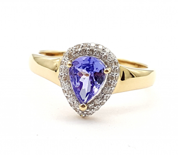 Preview: Harry Ivens AAA Tansanit Ring 48 Diamanten 1,12 ct. 585 Gelbgold 66 - 21,0 mm Preview: Harry Ivens AAA Tansanit Ring 48 Diamanten 1,12 ct. 585 Gelbgold 66 - 21,0 mm