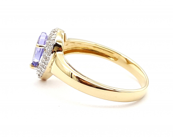 Preview: Harry Ivens AAA Tansanit Ring 48 Diamanten 1,12 ct. 585 Gelbgold 66 - 21,0 mm Preview: Harry Ivens AAA Tansanit Ring 48 Diamanten 1,12 ct. 585 Gelbgold 66 - 21,0 mm