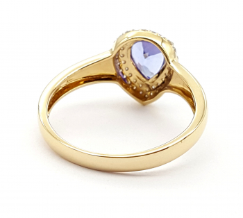 Preview: Harry Ivens AAA Tansanit Ring 48 Diamanten 1,12 ct. 585 Gelbgold 60 - 19,0 mm Preview: Harry Ivens AAA Tansanit Ring 48 Diamanten 1,12 ct. 585 Gelbgold 60 - 19,0 mm