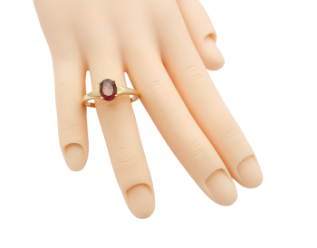 Preview: 14 Karat AAA Turmalin Solitär Ring 585 Gelbgold 1,0 ct. 63 - 20,0 mm Preview: 14 Karat AAA Turmalin Solitär Ring 585 Gelbgold 1,0 ct. 63 - 20,0 mm