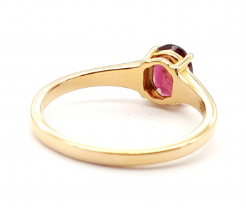 Preview: 14 Karat AAA Turmalin Solitär Ring 585 Gelbgold 1,0 ct. 63 - 20,0 mm Preview: 14 Karat AAA Turmalin Solitär Ring 585 Gelbgold 1,0 ct. 63 - 20,0 mm