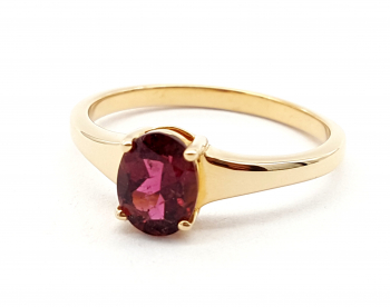 Preview: 14 Karat AAA Turmalin Solitär Ring 585 Gelbgold 1,0 ct. 63 - 20,0 mm Preview: 14 Karat AAA Turmalin Solitär Ring 585 Gelbgold 1,0 ct. 63 - 20,0 mm