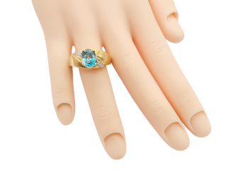 Preview: Harry Ivens Ring Blauer Zirkon & 6 SI Brillanten 585 Gelbgold 60 - 19,0 mm Preview: Harry Ivens Ring Blauer Zirkon & 6 SI Brillanten 585 Gelbgold 60 - 19,0 mm
