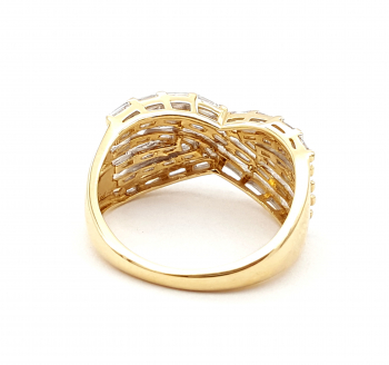 Preview: Ring 585 Gelbgold 59 weiße Diamanten Baquetteschliff 1,01 ct. 57 - 18,0 mm Preview: Ring 585 Gelbgold 59 weiße Diamanten Baquetteschliff 1,01 ct. 57 - 18,0 mm