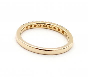 Preview: 14 Karat Brillant Vorsteck Ring 9 cognac Brillanten 0,30 ct. 57 - 18,0 mm Preview: 14 Karat Brillant Vorsteck Ring 9 cognac Brillanten 0,30 ct. 57 - 18,0 mm