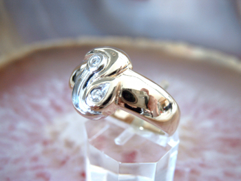Preview: Brillant Ring 585 / 14 k Gold Gr. 56 - 17,75 mm Ø Preview: Brillant Ring 585 / 14 k Gold Gr. 56 - 17,75 mm Ø