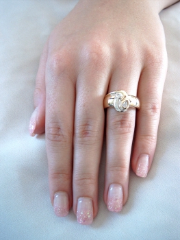 Preview: Brillant Ring 585 / 14 k Gold Gr. 56 - 17,75 mm Ø Preview: Brillant Ring 585 / 14 k Gold Gr. 56 - 17,75 mm Ø