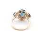 Preview: Restposten 9 Karat Damen Ring London Blue Topas 375 Gold RW 18,0