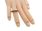 Preview: 14 Karat Brillant Ring 20 blaue Brillanten & 12 weiße Diamanten 0,25 ct. 57 - 18,0 mm